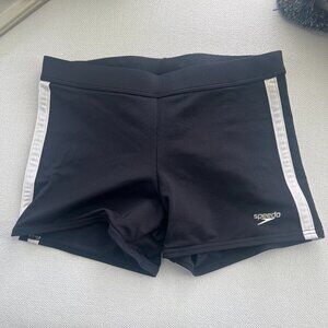 Men's Speedo Square Cut Bathing Suit- Size Medium- Black